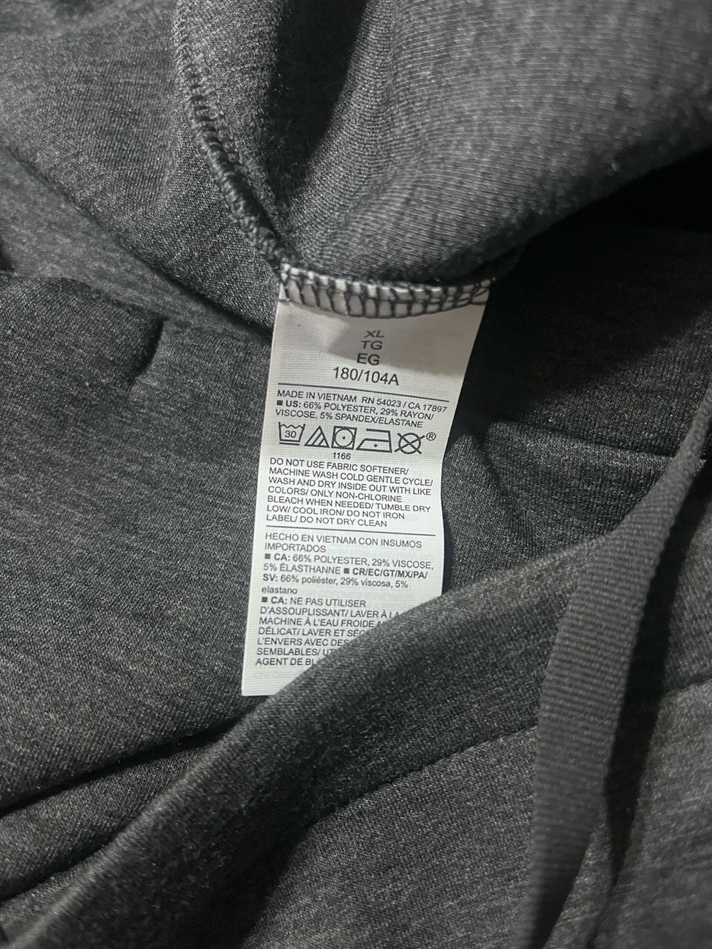 Old Navy Dark Charcoal Gray Men's Jogger Pants - Picture 3 of 3